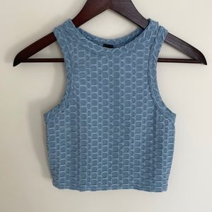 Textured Y2K Crop Top